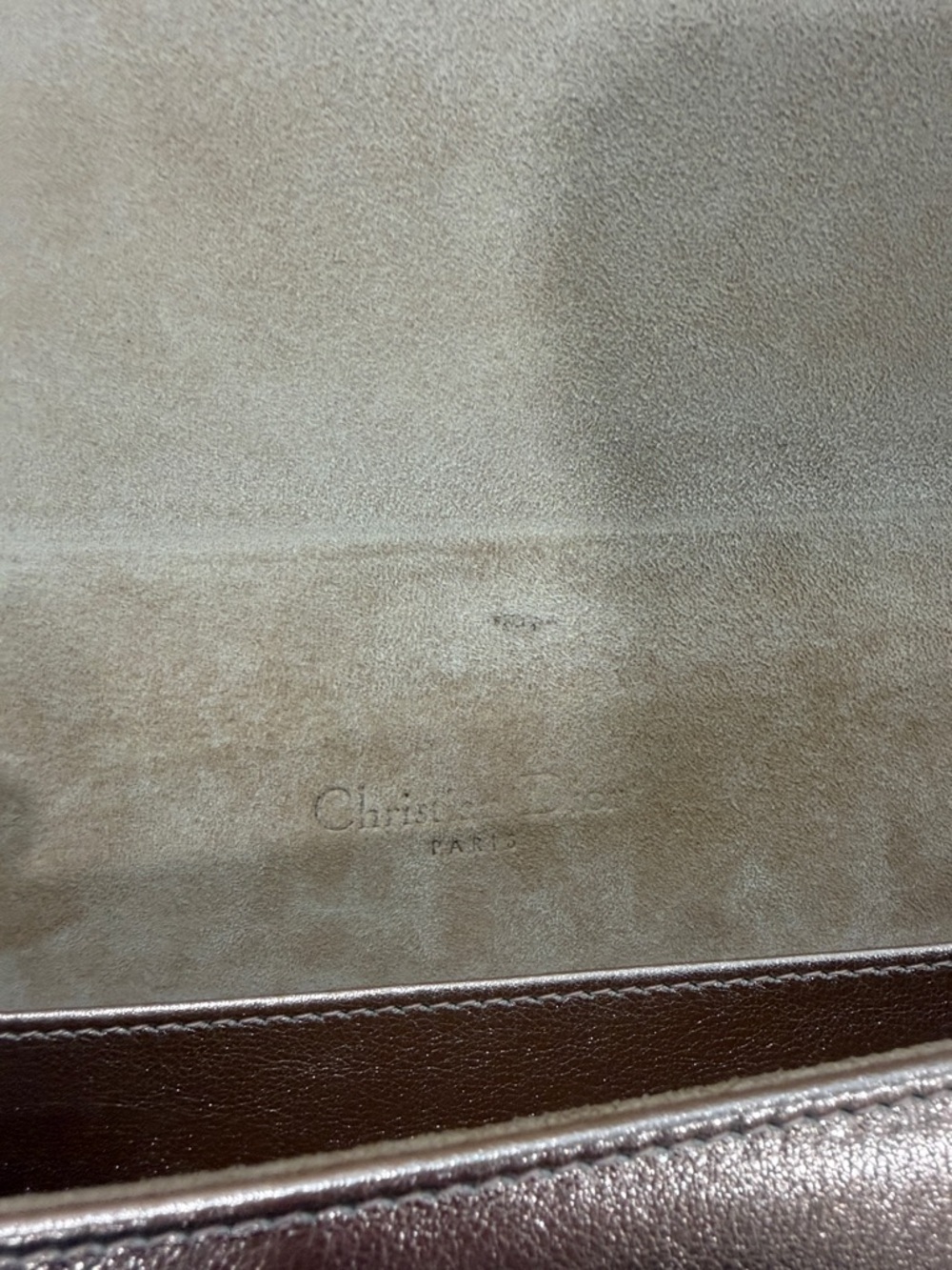 Dior Lady Dior Wallet on Chain - limited edition Metallic Rose Gold - Picture 11 of 13